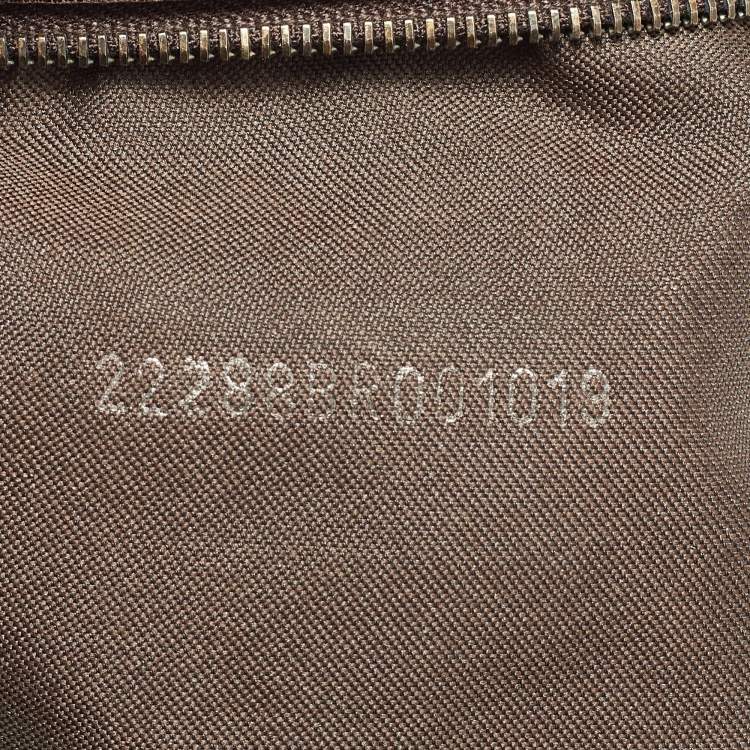 Pre Owned Fendi Beige/Brown Zucchino Canvas and Leather Mama Baguette Bag