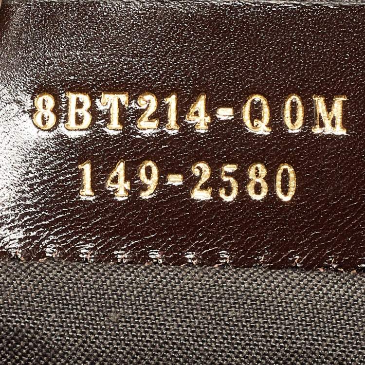Pre Owned Fendi Tobacco Zucca Canvas and Leather Flap Crossbody Bag
