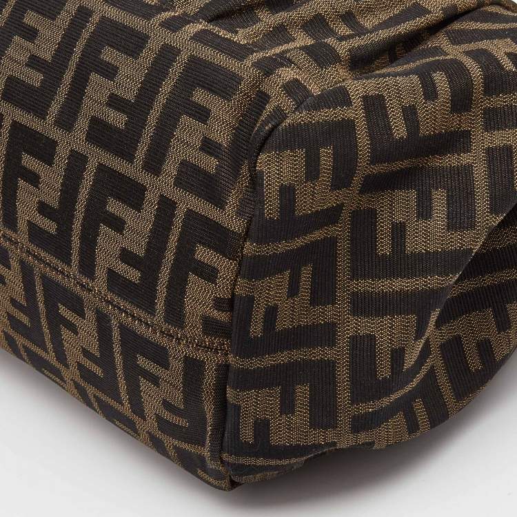 Pre Owned  Fendi Zucca Canvas and Leather Borsa Chef Tote