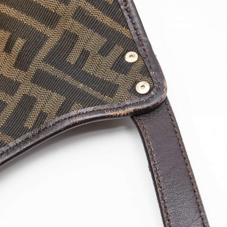Pre Owned  Fendi Zucca Canvas and Leather Borsa Chef Tote