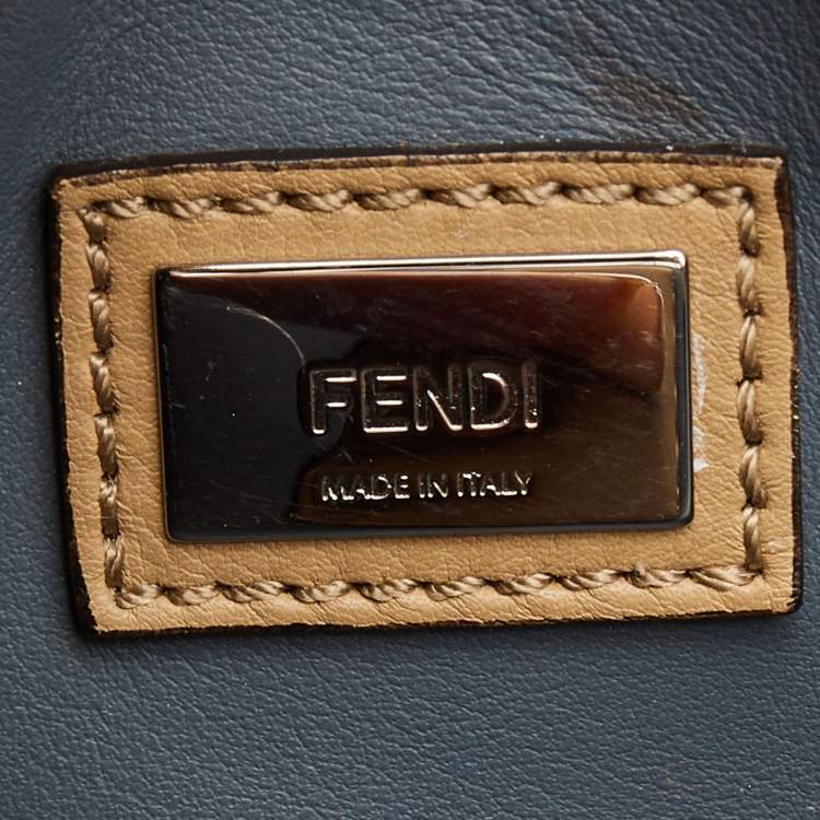 Pre Owned Fendi Beige Leather Small 2Jours Tote