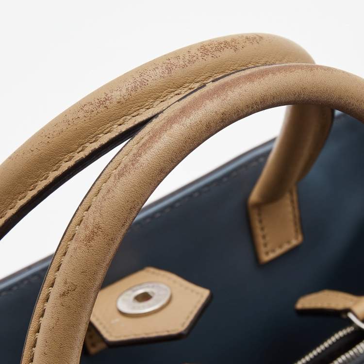 Pre Owned Fendi Beige Leather Small 2Jours Tote