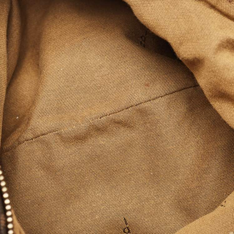 Pre Owned Fendi Tobacco Zucca Canvas and Leather Chef Chain Link Hobo