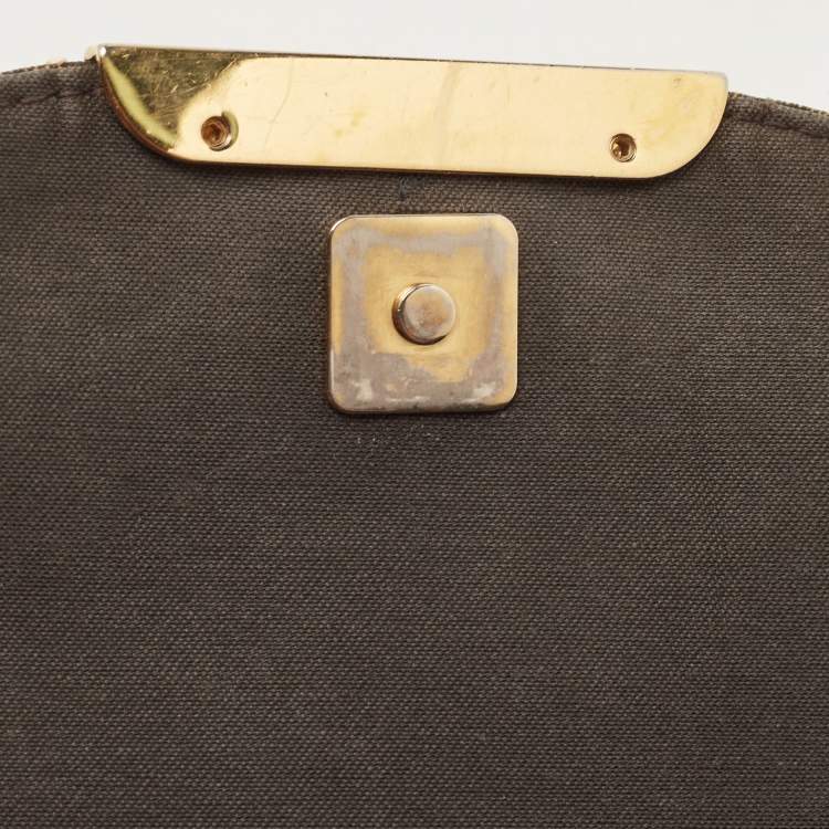 Pre Owned Fendi Tobacco Zucca Canvas and Leather Flap Crossbody Bag