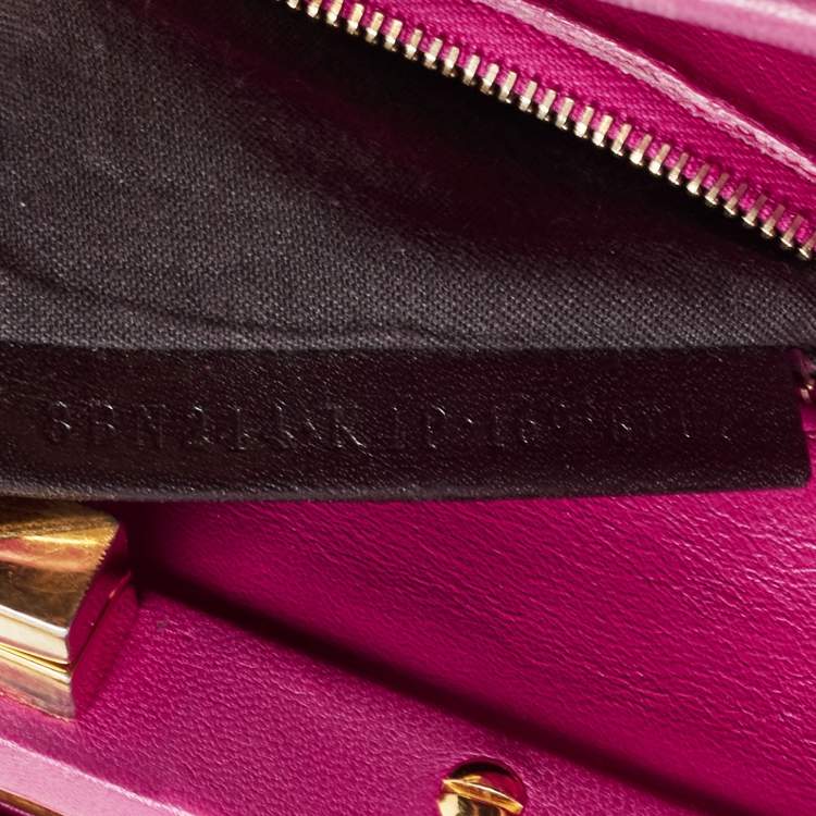 مملوكة مسبقًا Fendi Pink Leather Mini Peekaboo Top Handle Bag
