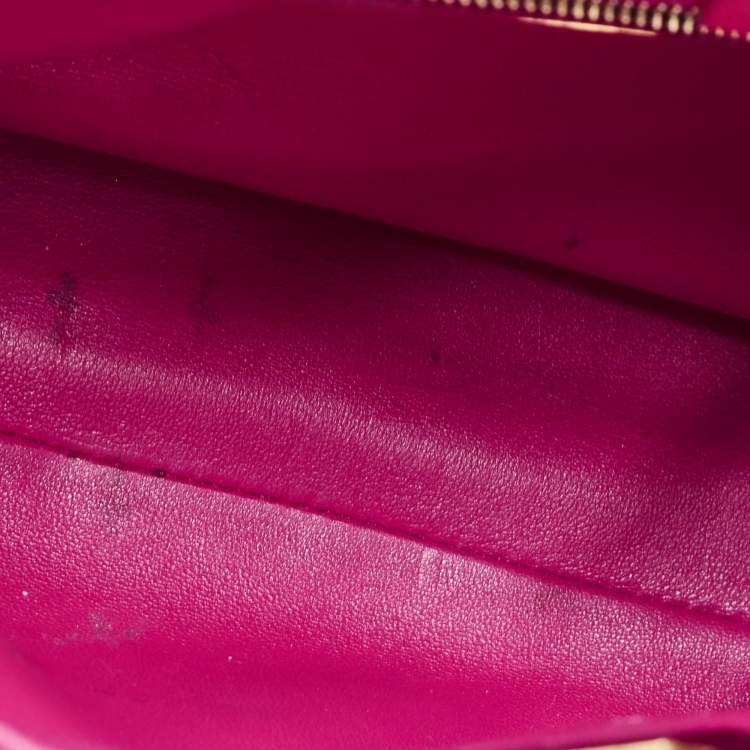مملوكة مسبقًا Fendi Pink Leather Mini Peekaboo Top Handle Bag