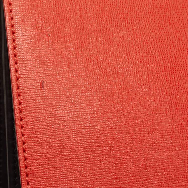 Pre Owned Fendi Tricolor Leather Small Demi Jour Top Handle Bag