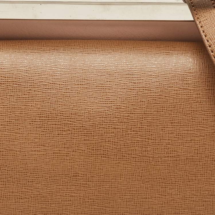 Pre Owned Fendi Tricolor Leather Small Demi Jour Top Handle Bag