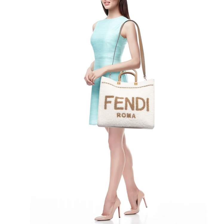 Fendi Women's Sunshine Small Bag - White - Totes