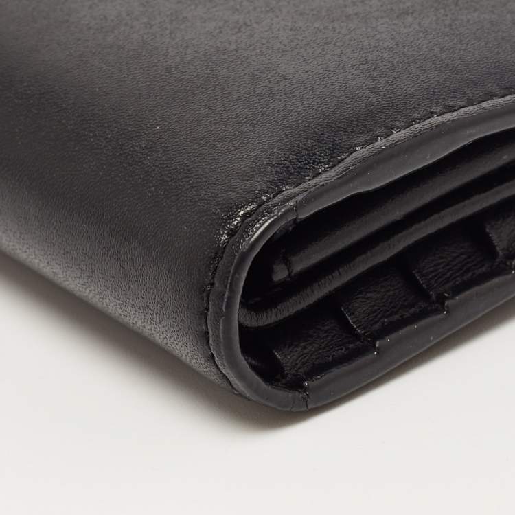 Pre Owned Fendi Black Leather F is Fendi Bifold Wallet