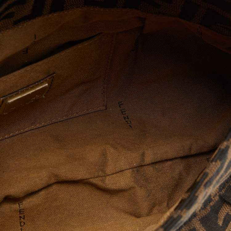 مملوكة مسبقًا Fendi Tobacco Zucca Canvas Small Chef Shoulder Bag