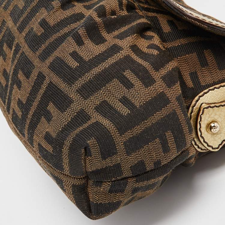 مملوكة مسبقًا Fendi Tobacco Zucca Canvas Small Chef Shoulder Bag