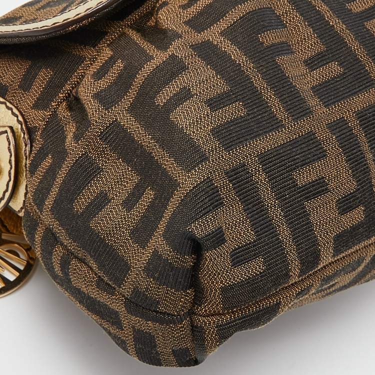 مملوكة مسبقًا Fendi Tobacco Zucca Canvas Small Chef Shoulder Bag