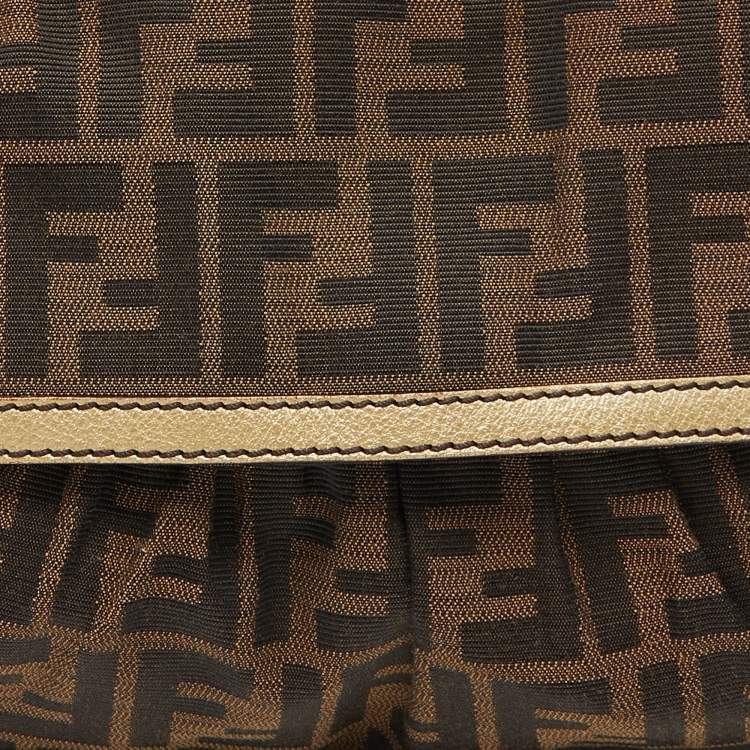 مملوكة مسبقًا Fendi Tobacco Zucca Canvas Small Chef Shoulder Bag