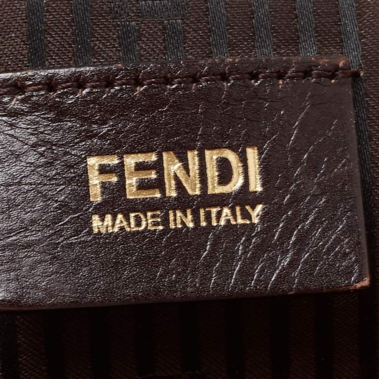 Pre Owned Fendi Orange Leather Large Mama Forever Shoulder Bag