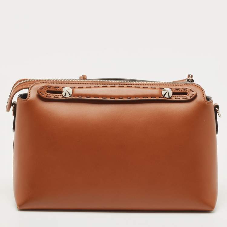 مملوكة مسبقًا Fendi Brown Leather Medium By The Way Boston Bag