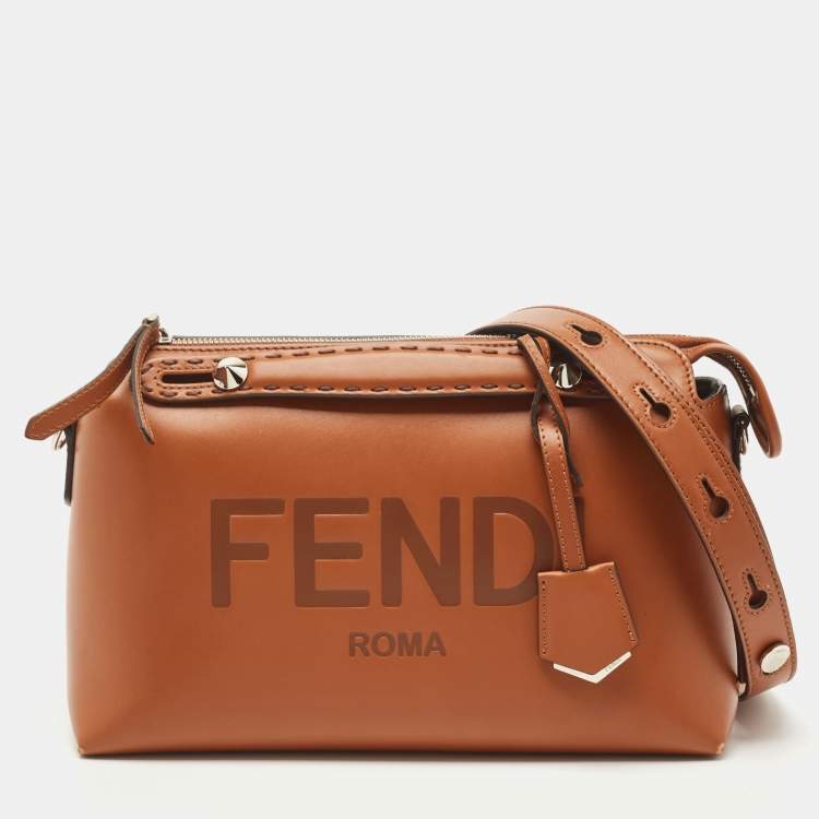 مملوكة مسبقًا Fendi Brown Leather Medium By The Way Boston Bag