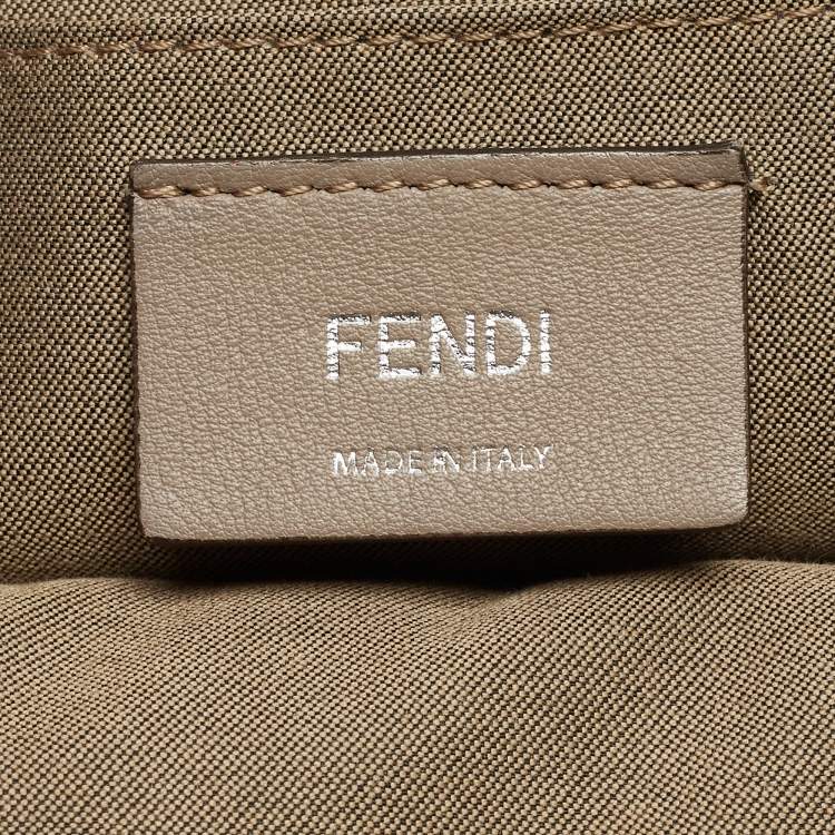 مملوكة مسبقًا Fendi Grey Leather Mini By The Way Crossbody Bag