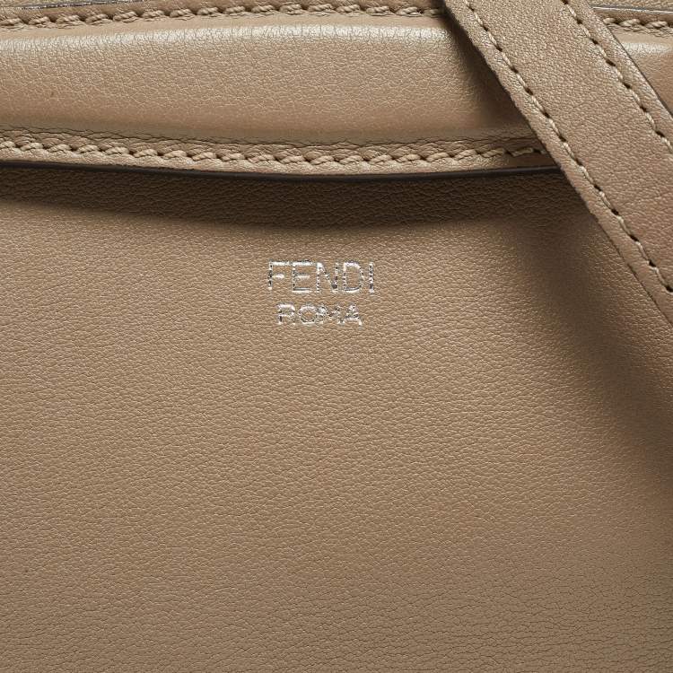 مملوكة مسبقًا Fendi Grey Leather Mini By The Way Crossbody Bag