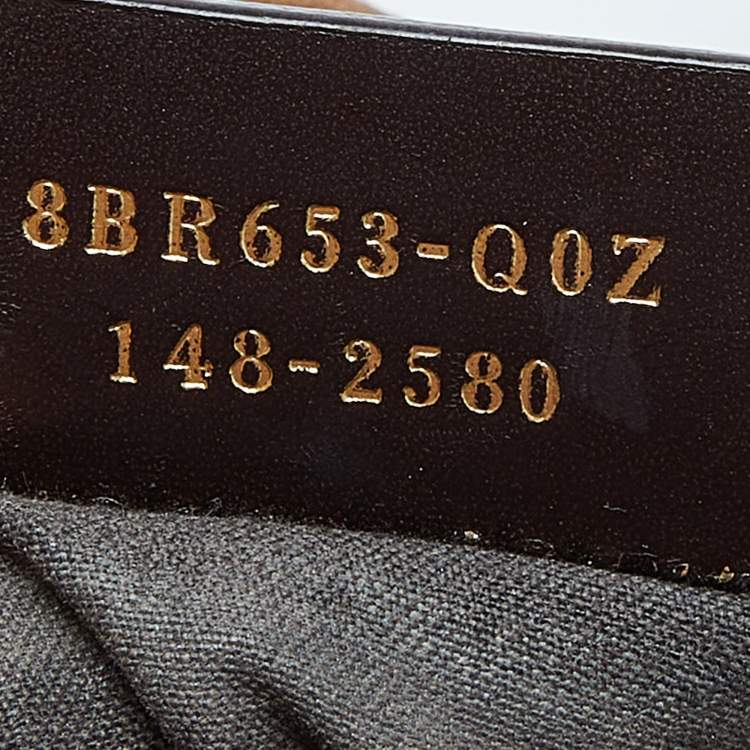 Pre Owned Fendi Tobacco/Red Pequin Stripe Canvas and Leather Hobo