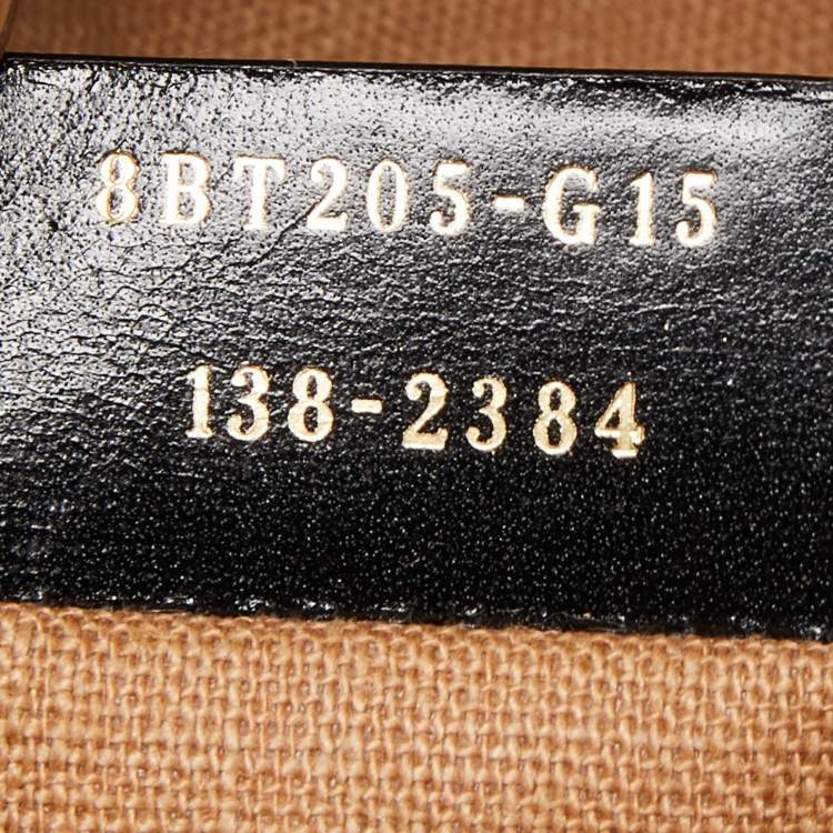 Pre Owned Fendi Tobacco Pequin Stripe Canvas Large Claudia Shoulder Bag