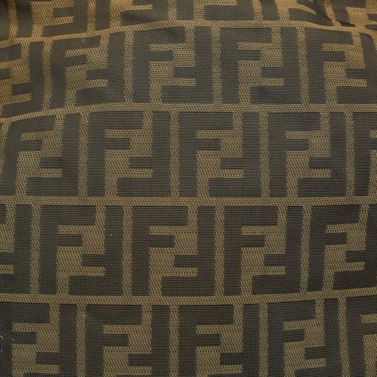 Pre Owned Fendi Tobacco Zucca Canvas and Leather Messenger Bag