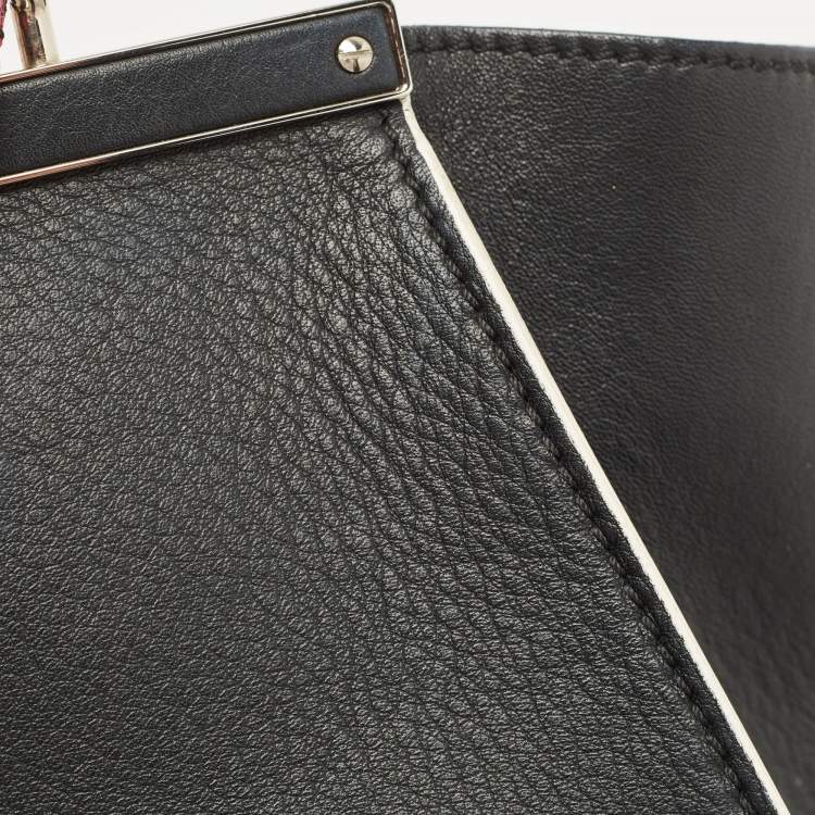 Pre Owned Fendi Black Leather Small 3Jours Tote