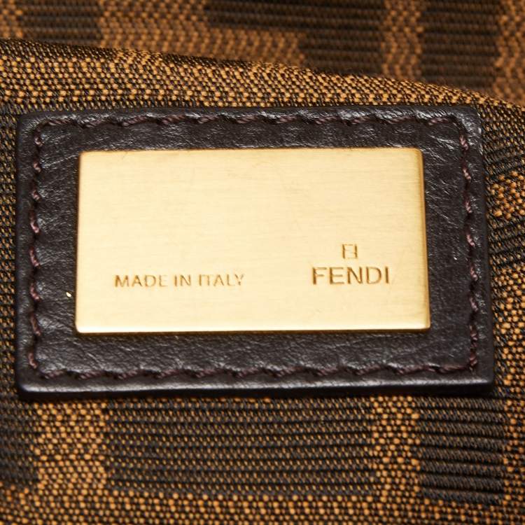 مملوكة مسبقًا Fendi Tan Leather Large Peekaboo Top Handle Bag