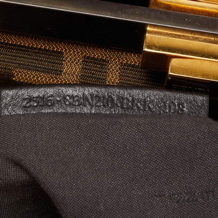 مملوكة مسبقًا Fendi Tan Leather Large Peekaboo Top Handle Bag