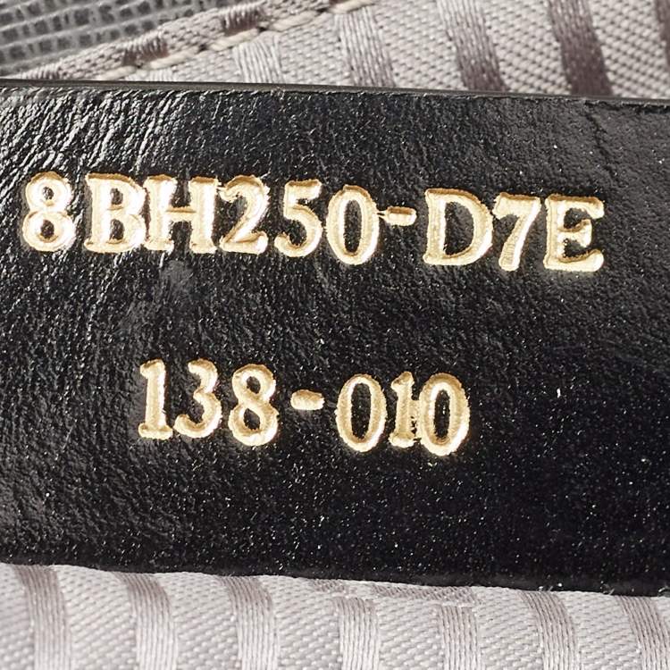Pre Owned Fendi Grey Leather Medium 2Jours Tote