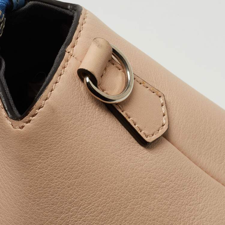 Pre Owned Fendi Tricolor Leather Small By The Way Shoulder Bag