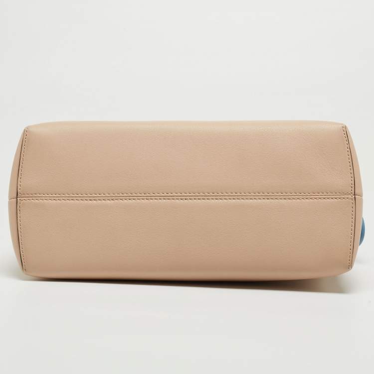 Pre Owned Fendi Tricolor Leather Small By The Way Shoulder Bag