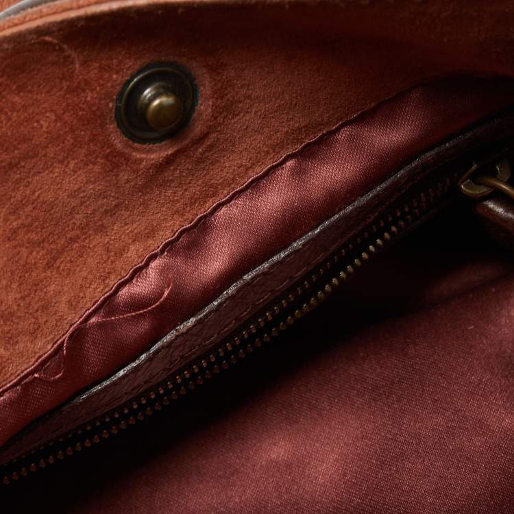 Pre Owned Fendi Brown Suede Rope handle Hobo