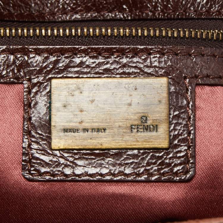 Pre Owned Fendi Brown Suede Rope handle Hobo