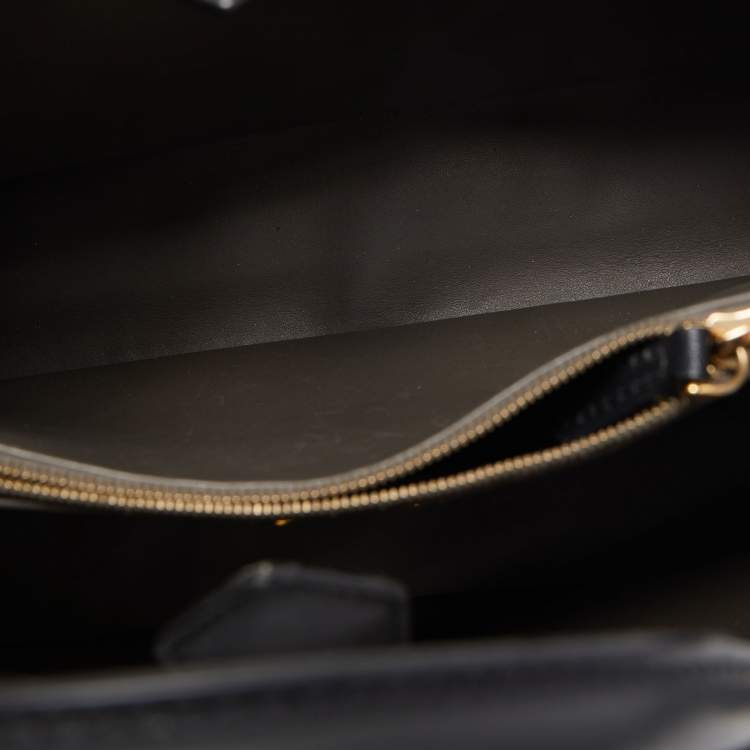 Pre Owned Fendi Black Leather Small 2Jours Tote