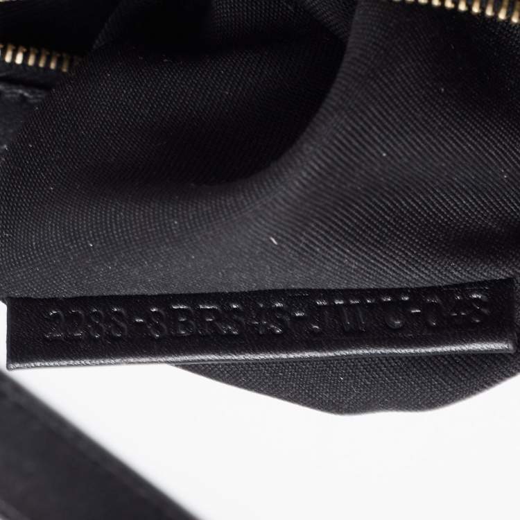 Pre Owned Fendi Black/Tobacco Zucca Canvas Shoulder Bag 