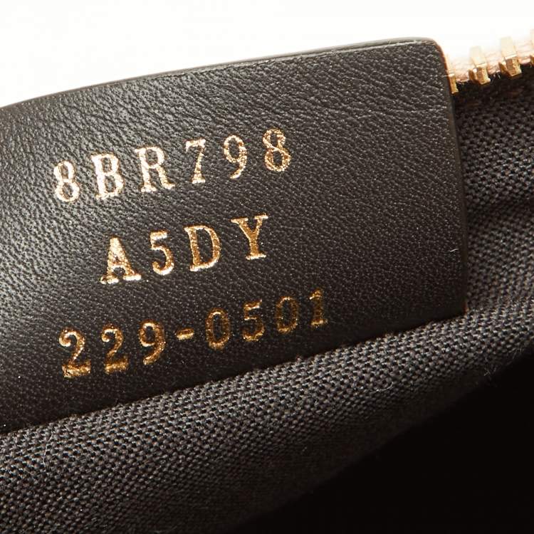 Pre Owned Fendi Beige Leather Small Fendigraphy Hobo