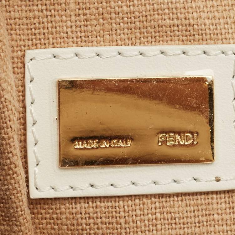 Pre Owned Fendi Multicolor  Watersnake Leather Medium 2Jours Tote