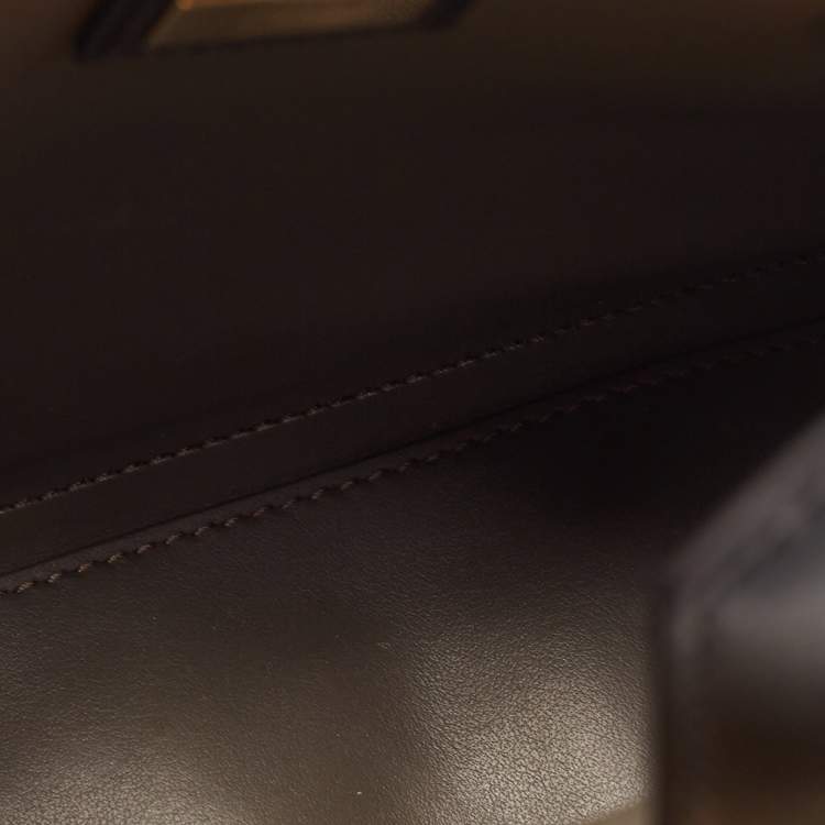 Pre Owned Fendi Black Leather Small 2Jours Tote