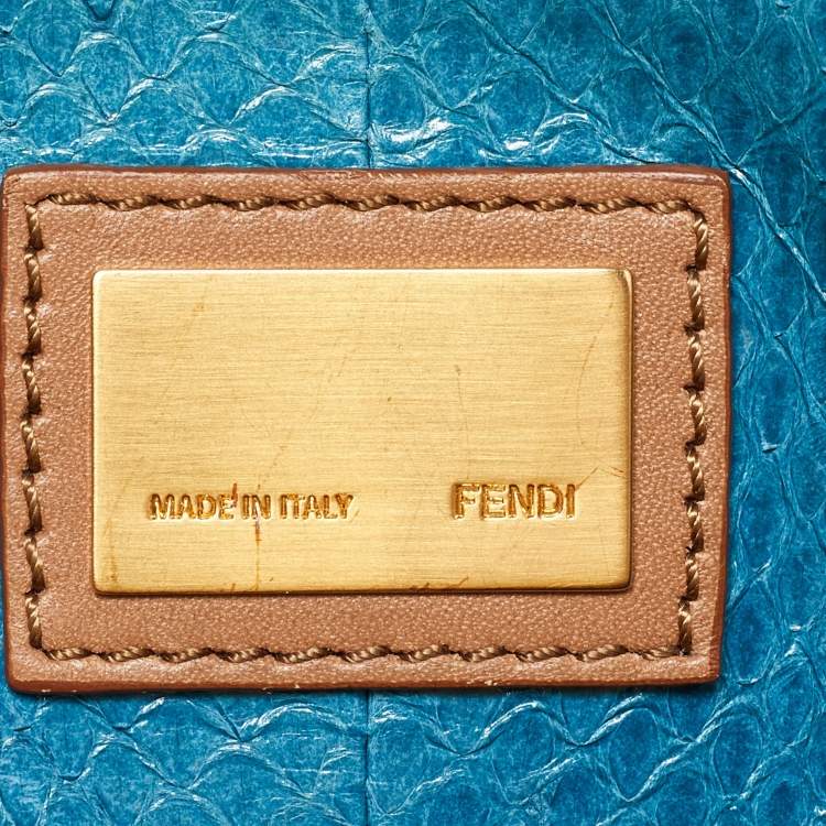 مملوكة مسبقًا Fendi Beige Leather Medium Peekaboo Top Handle Bag