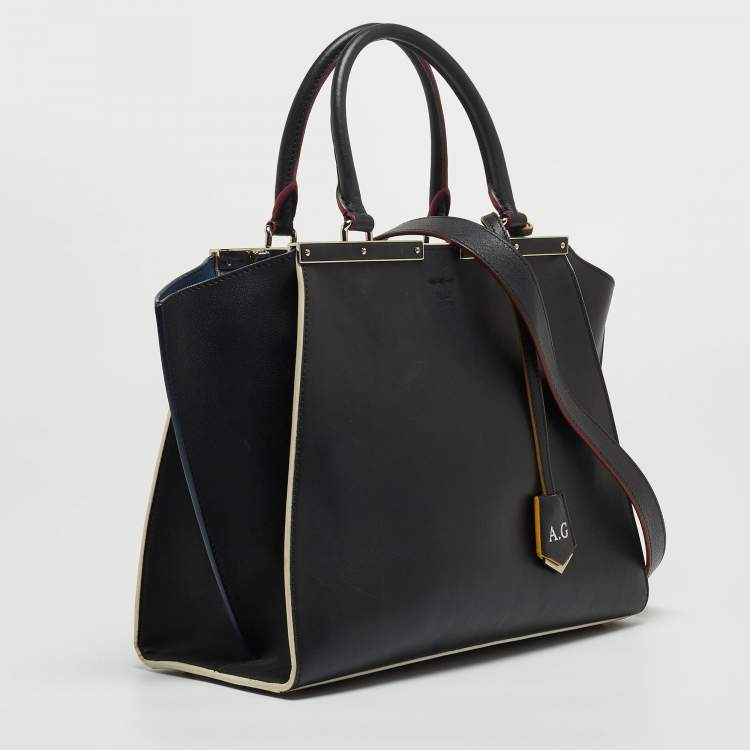 Pre Owned Fendi Black Leather Medium 3Jours Tote