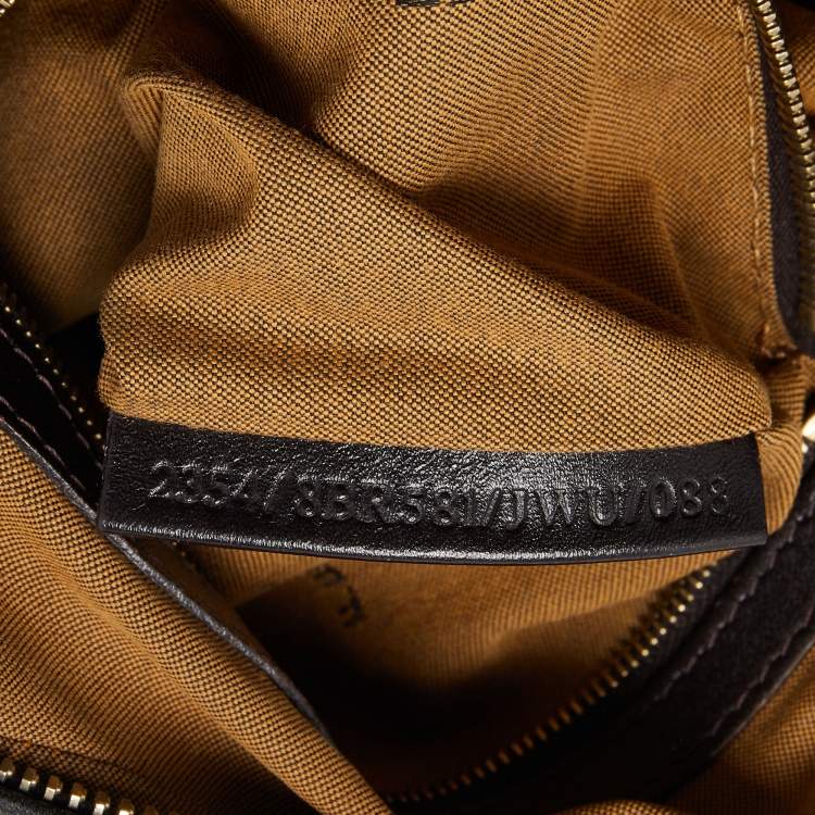 Pre Owned Fendi Tobacco Zucca Canvas and Leather Chef Chain Link Hobo