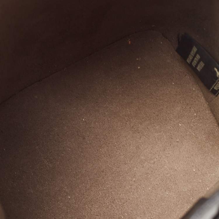 Pre Owned Fendi Black Leather Mini Mon Tresor Bucket Bag