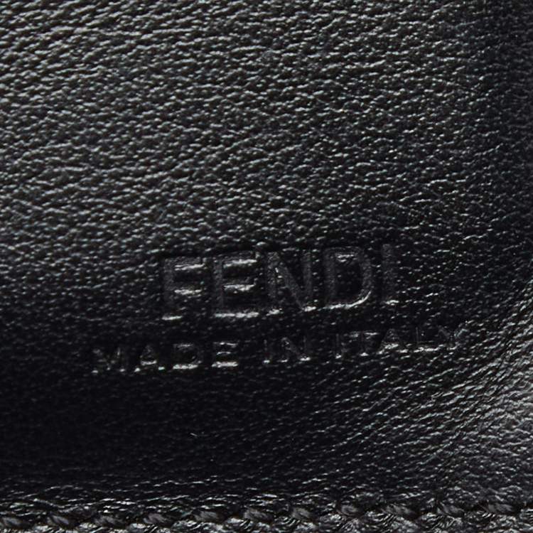 Pre Owned Fendi Black Leather F is Fendi Bifold Wallet