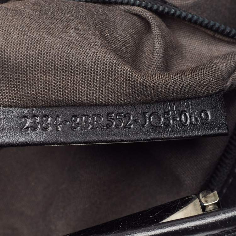 Pre Owned Fendi Black Zucchino Canvas and Leather Hobo