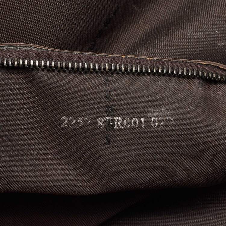 Pre Owned Fendi Beige/Brown Zucchino Fabric and Leather Mama Baguette Bag