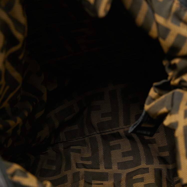 Pre Owned Fendi Black Nappa Leather Spy Bag