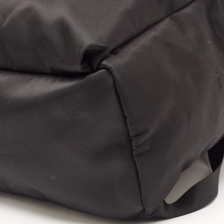 Pre Owned Fendi Yellow/Black Nylon And Leather Monster Backpack