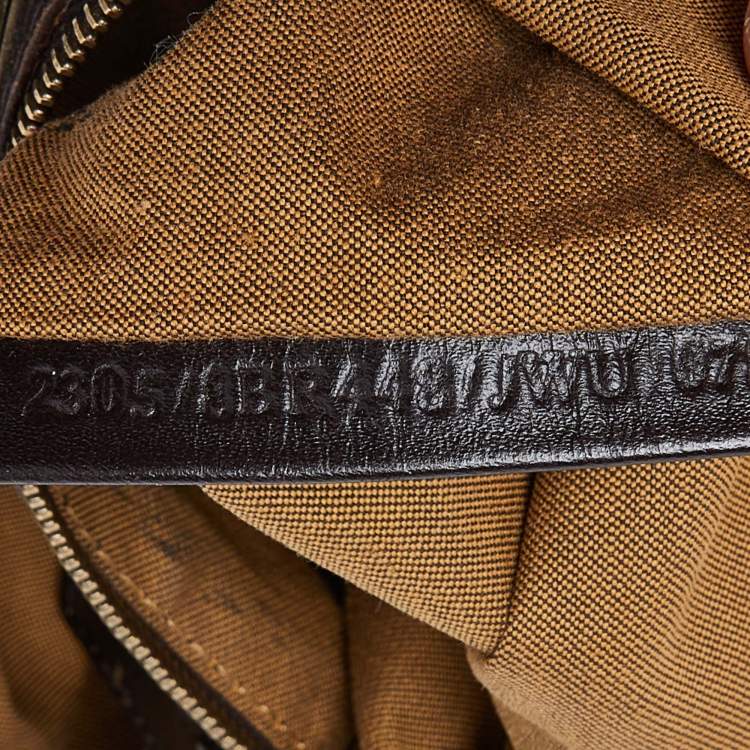 Pre Owned Fendi Tobacco Zucca Canvas and Leather Chef Shoulder Bag