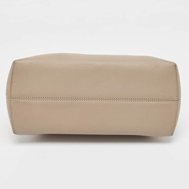 مملوكة مسبقًا Fendi Beige/Cream Leather and Python Small By The Way Shoulder Bag